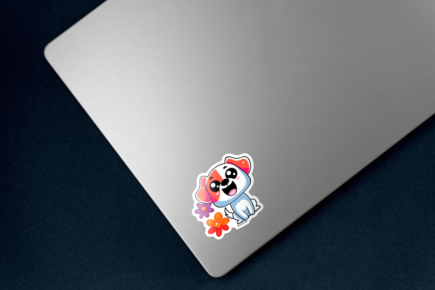 Cute Flower Pup Sticker