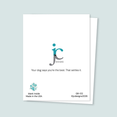 #1 Dog Dad Custom Dog Father's Day Pet Greeting Card