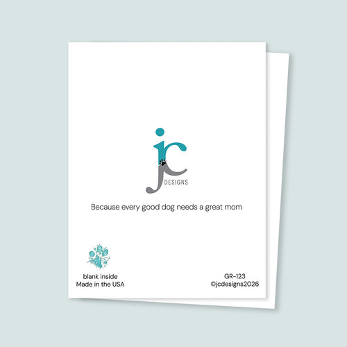 #1 Dog Mom Custom Dog Mother's Day Pet Greeting Card