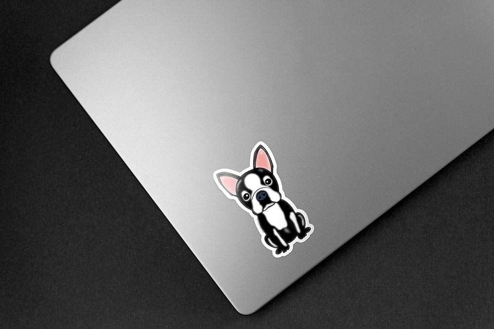 Boxer Dog Sticker - Hand-Drawn Vinyl Decal