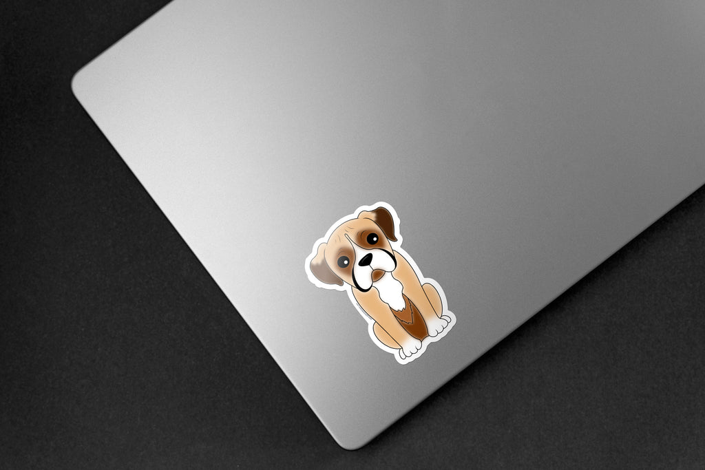 Boxer Dog Sticker - Hand-Drawn Vinyl Decal