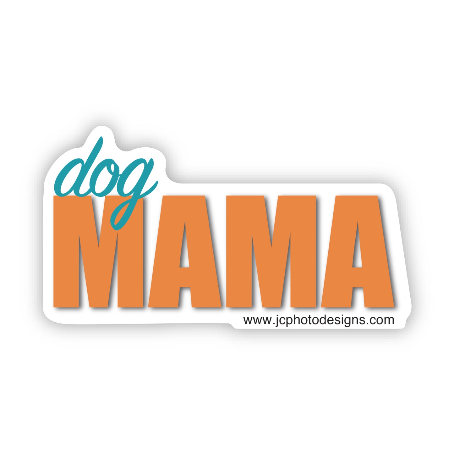 Dog Mama Mom Art Decal Stickers, Funny Handmade Cute Gift for Pet Lover