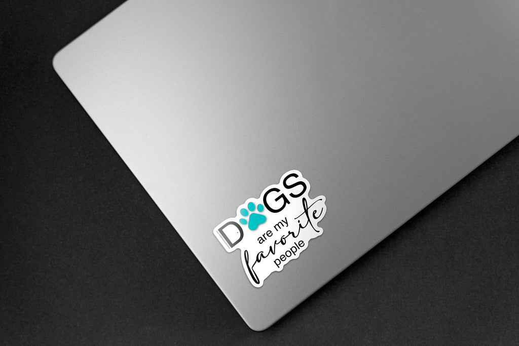 Dogs are My Favorite People Sticker - Hand-Drawn Vinyl Decal