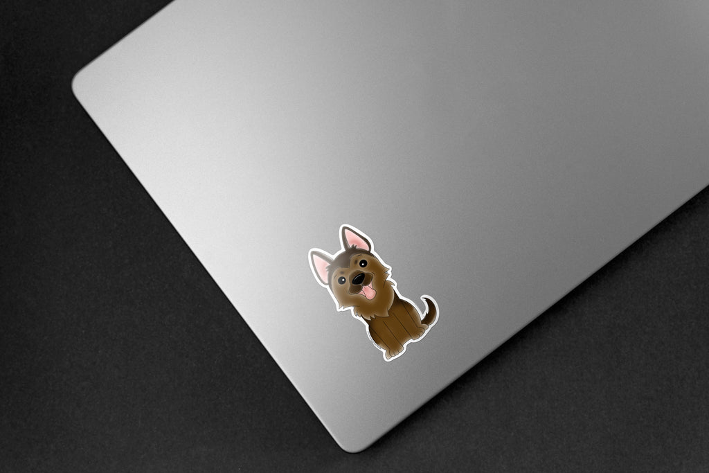 German Shepherd Dog Sticker - Hand-Drawn Vinyl Decal