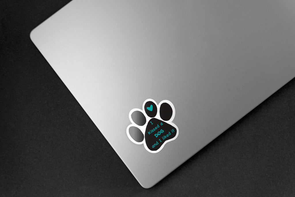 Affectionate Dog Sticker - Hand-Drawn Vinyl Decal