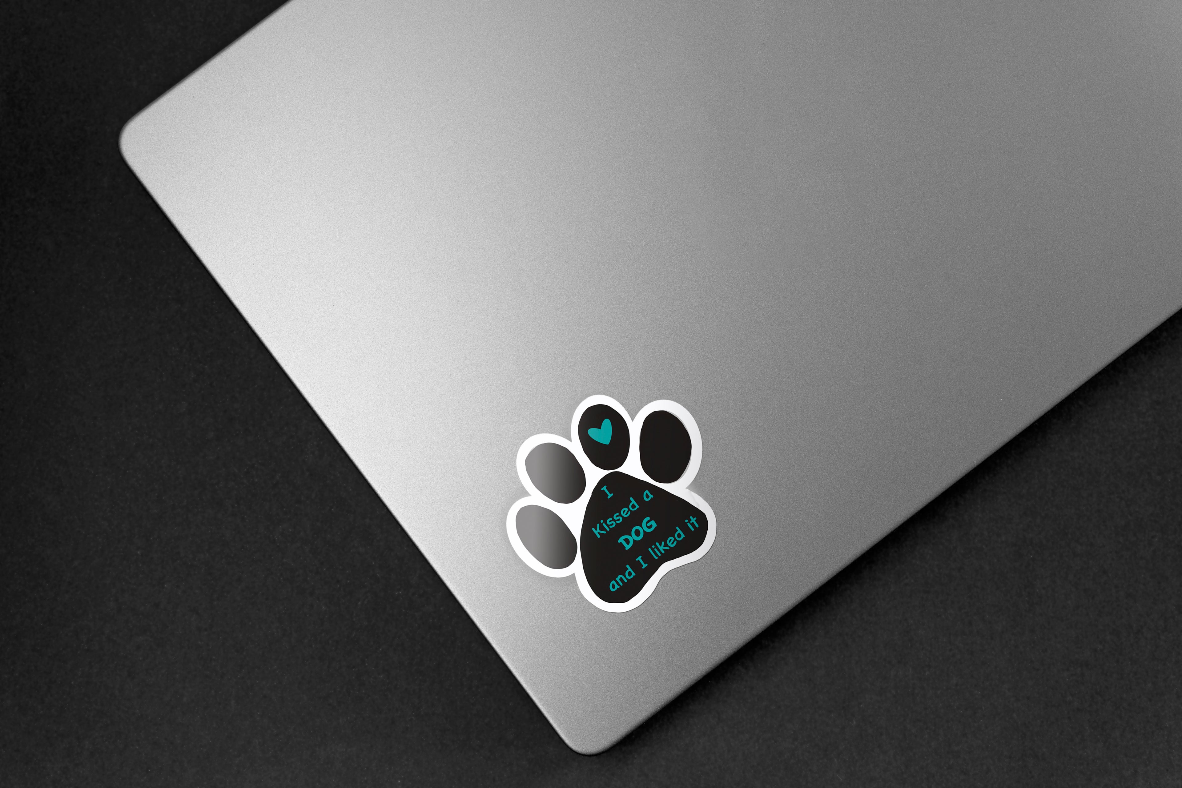 Affectionate Dog Sticker - Hand-Drawn Vinyl Decal