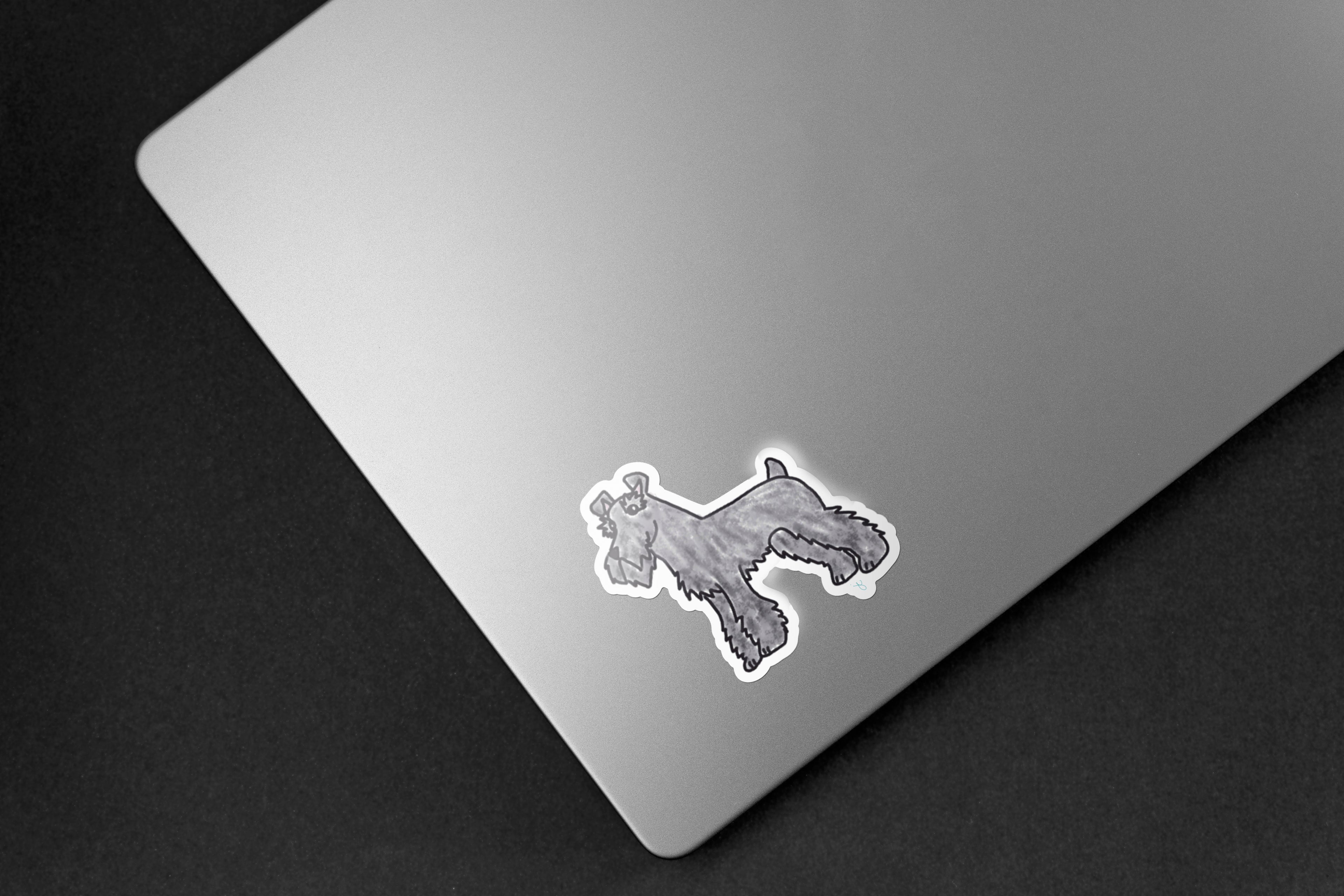Schnauzer Dog Sticker - Hand-Drawn Vinyl Decal