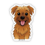 Silky Terrier Floppy Ears Sticker - Hand-Drawn Vinyl Decal