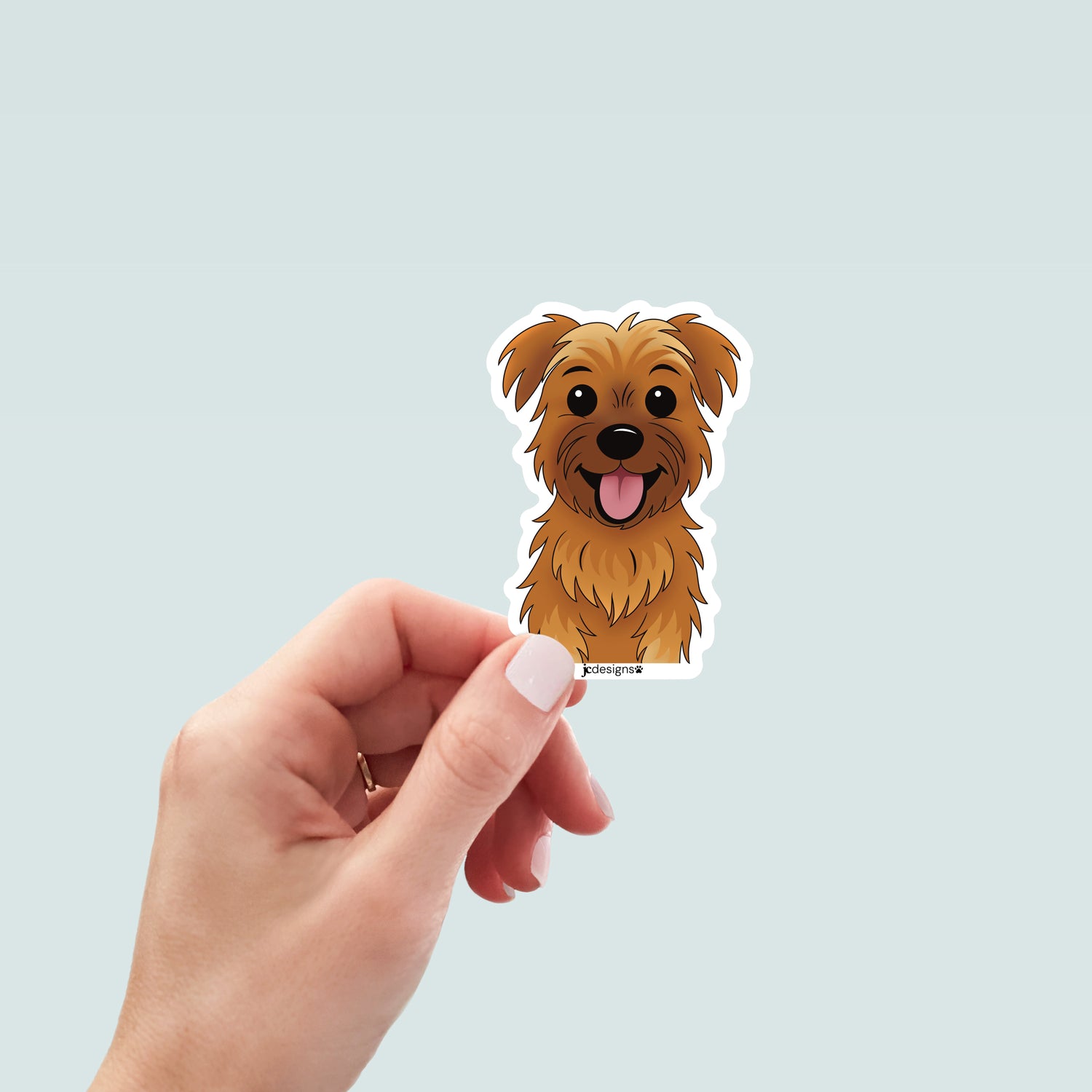 Silky Terrier Floppy Ears Dog Sticker - Vinyl Die Cut Waterproof 3 Inch
