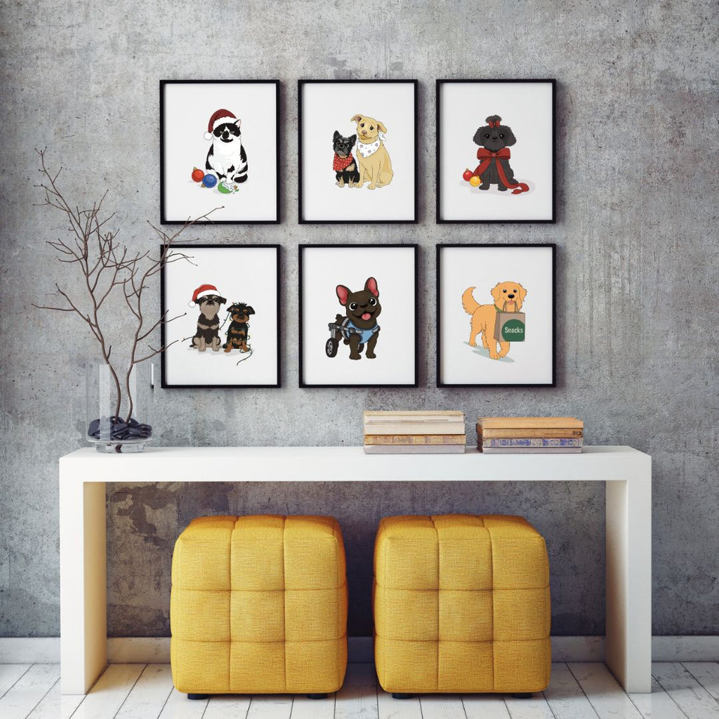Custom Pet Art Print | Hand-Drawn from Your Pet Photo