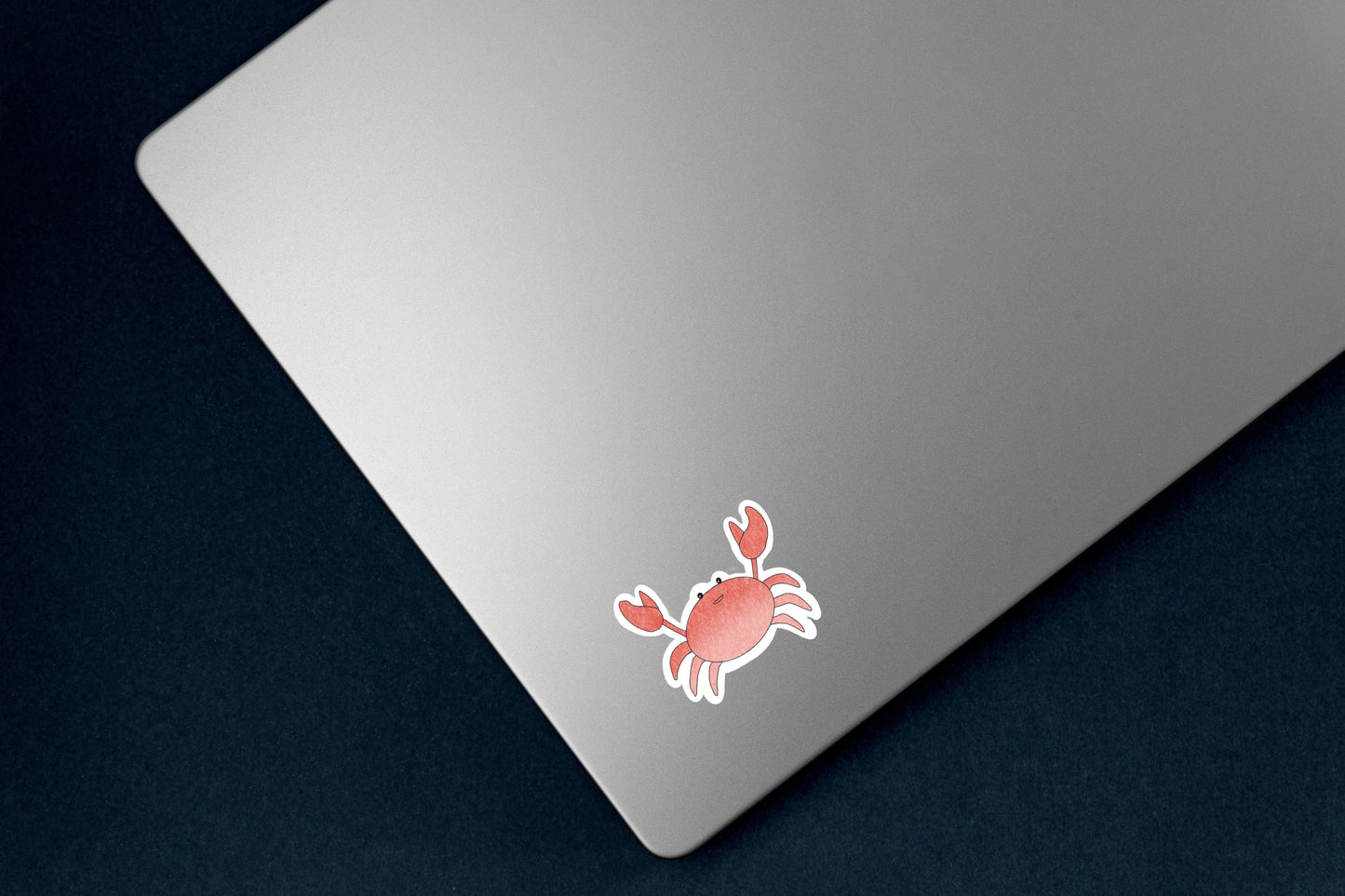 Red Crab Art Decal Stickers, Funny Handmade Cute Gift