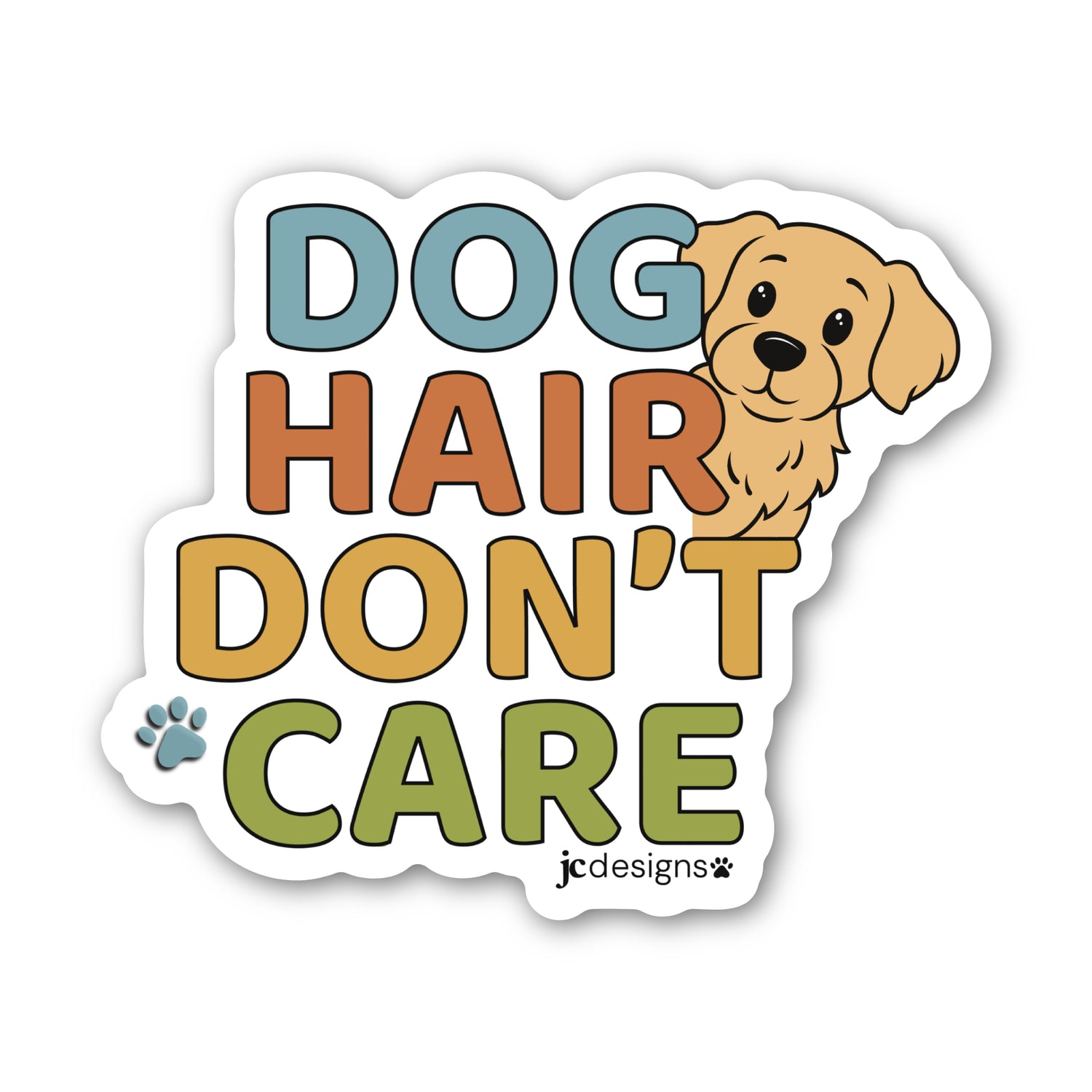 Antidepressant Dog Art Sticker, Hand Drawn Vinyl Decal for Pet Lovers