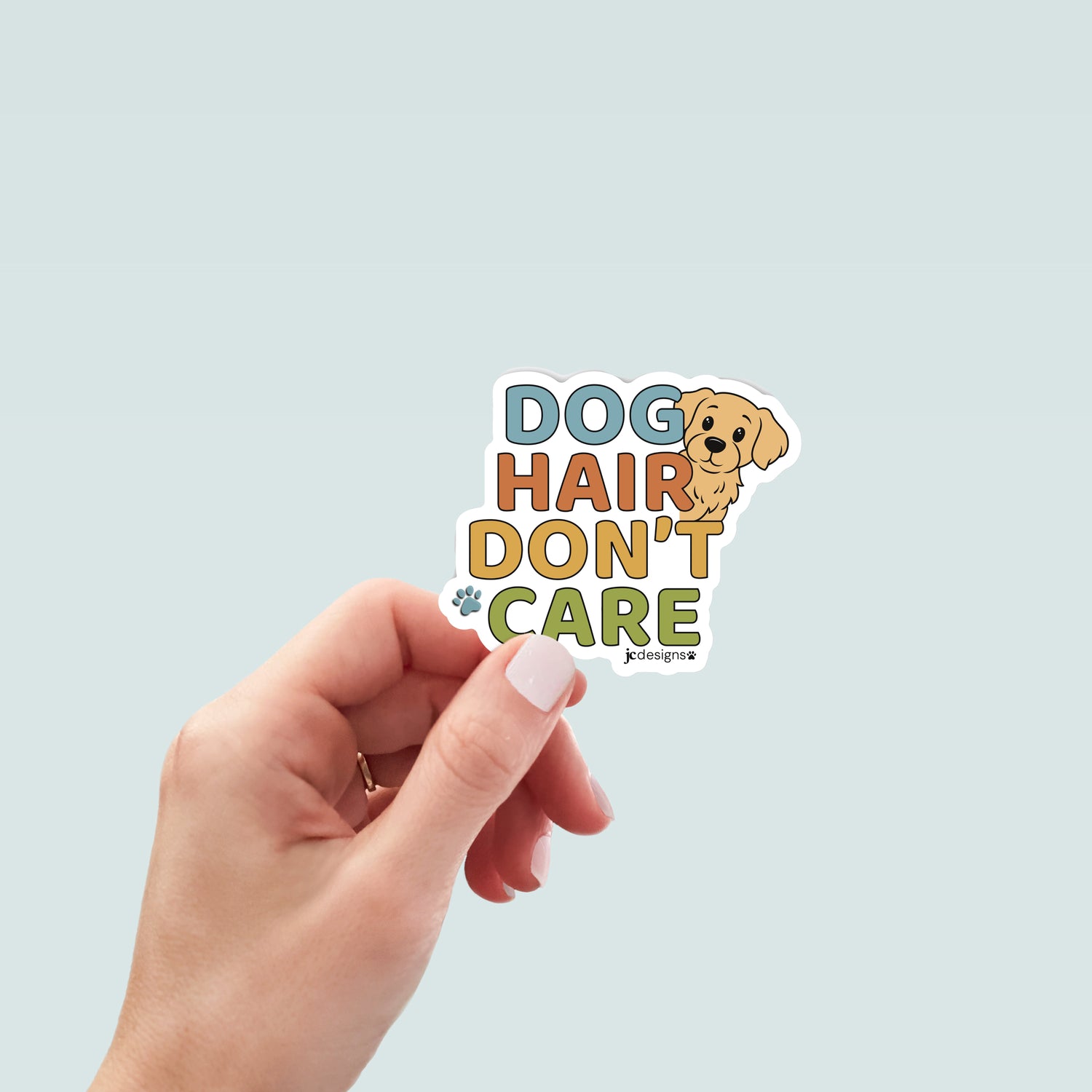 Antidepressant Dog Art Sticker, Hand Drawn Vinyl Decal for Pet Lovers