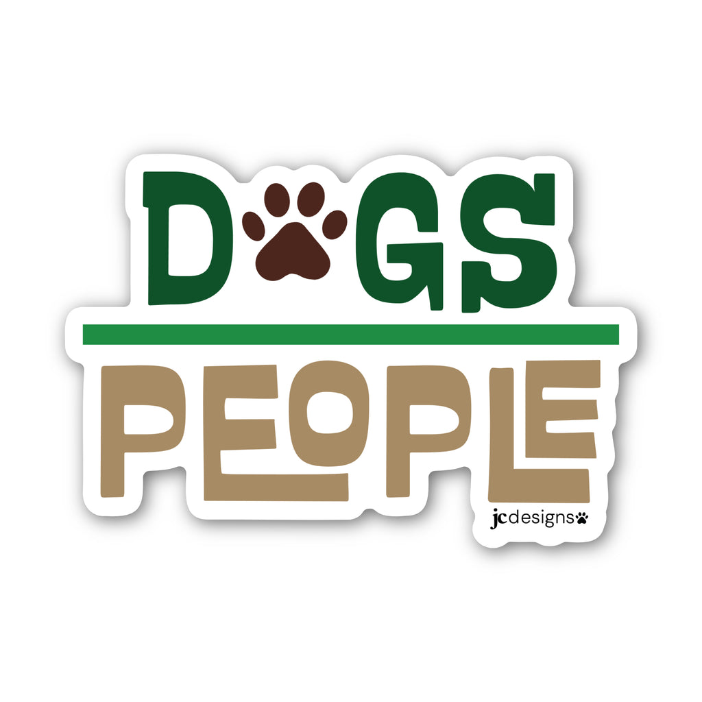 Dogs Over People Sticker - Hand-Drawn Vinyl Decal
