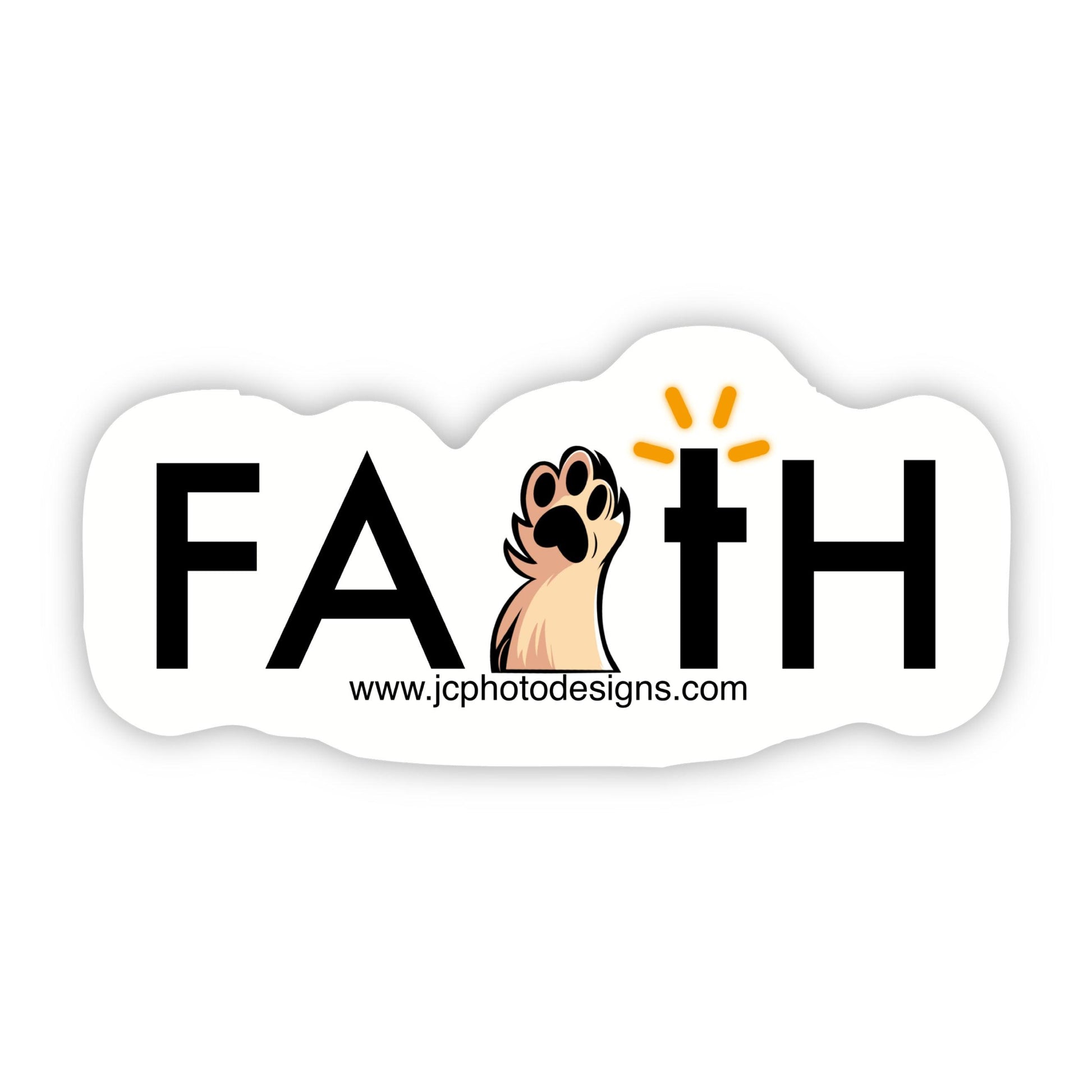 'Faith Paw Print' Sticker - JC Designs