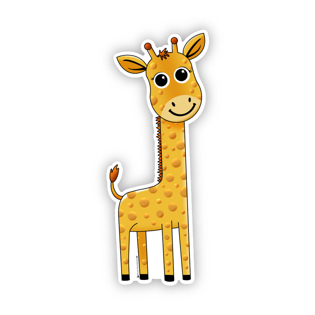 Giraffe Sticker - Hand-Drawn Vinyl Decal