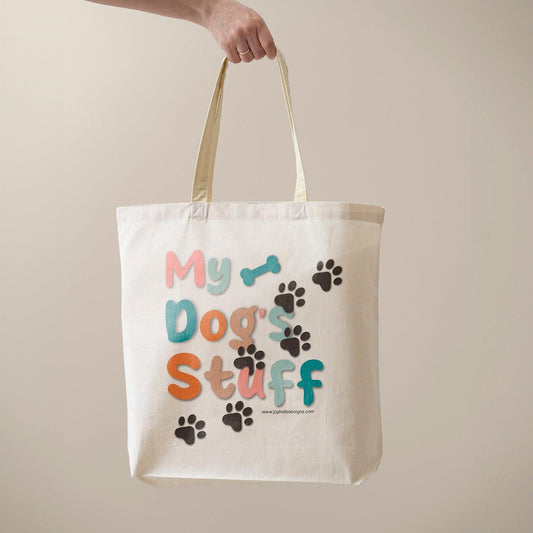 'My Dog's Stuff' Canvas Tote Bag - JC Designs