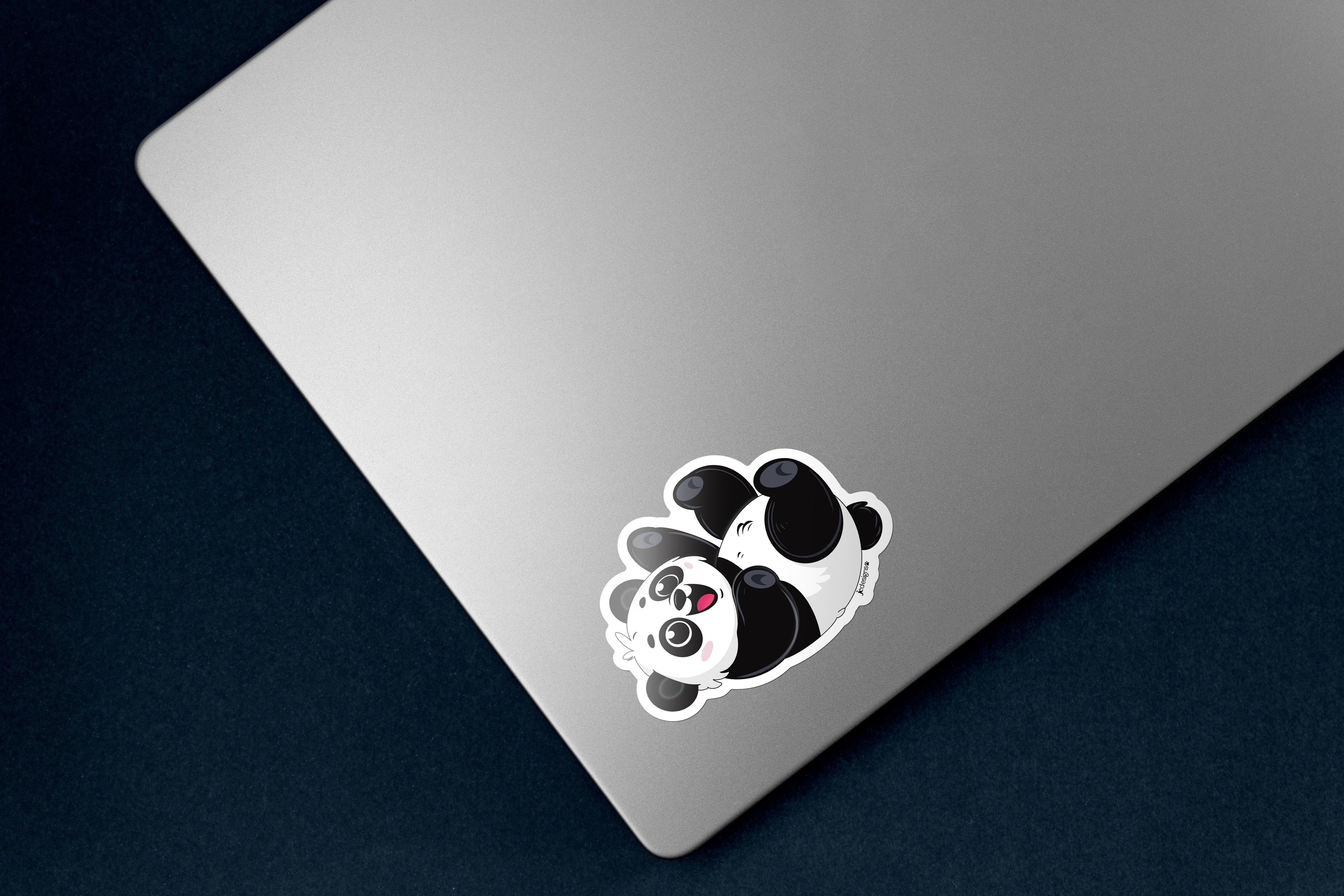 Panda Bear Sticker - Hand-Drawn Vinyl Decal