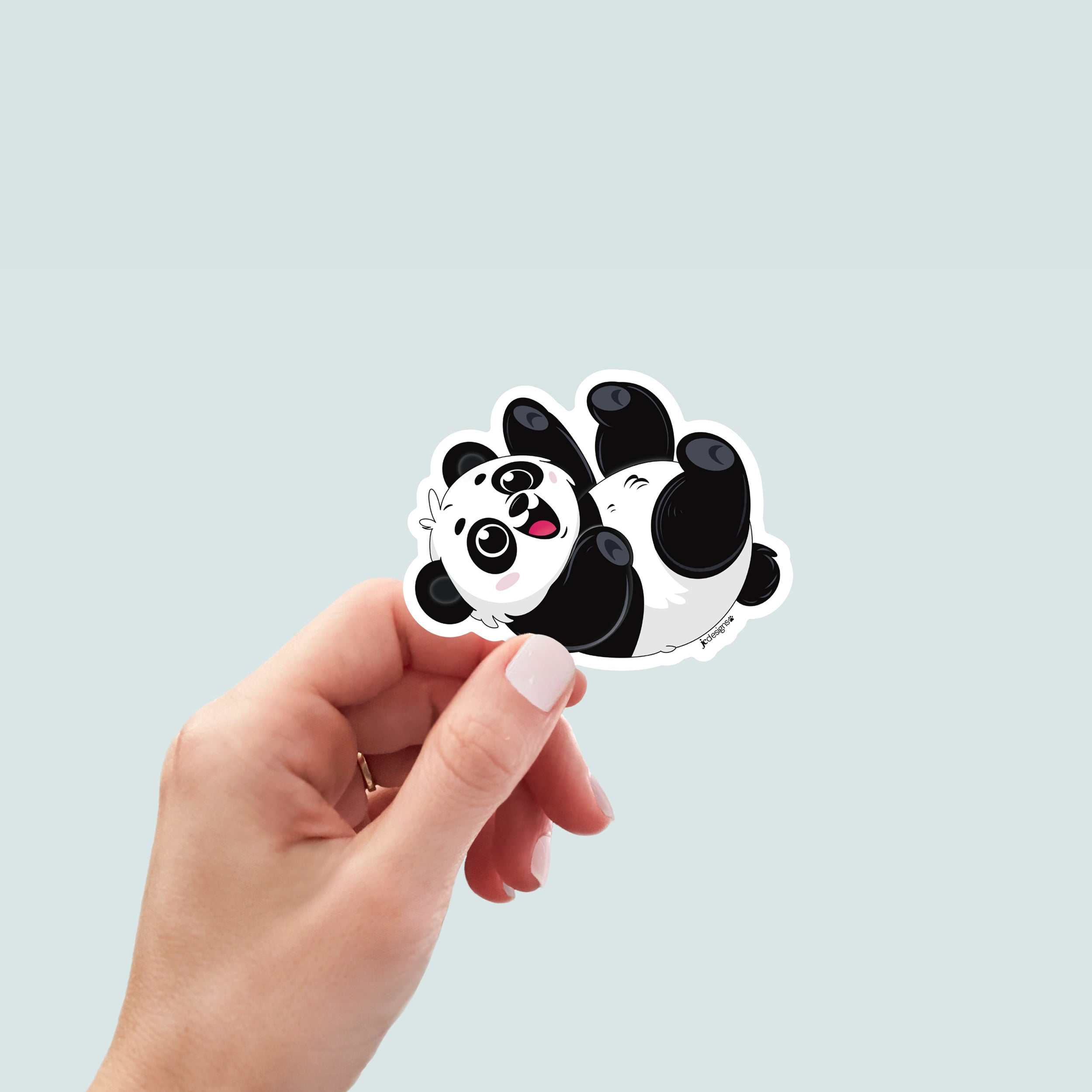 Panda Bear Sticker - Hand-Drawn Vinyl Decal