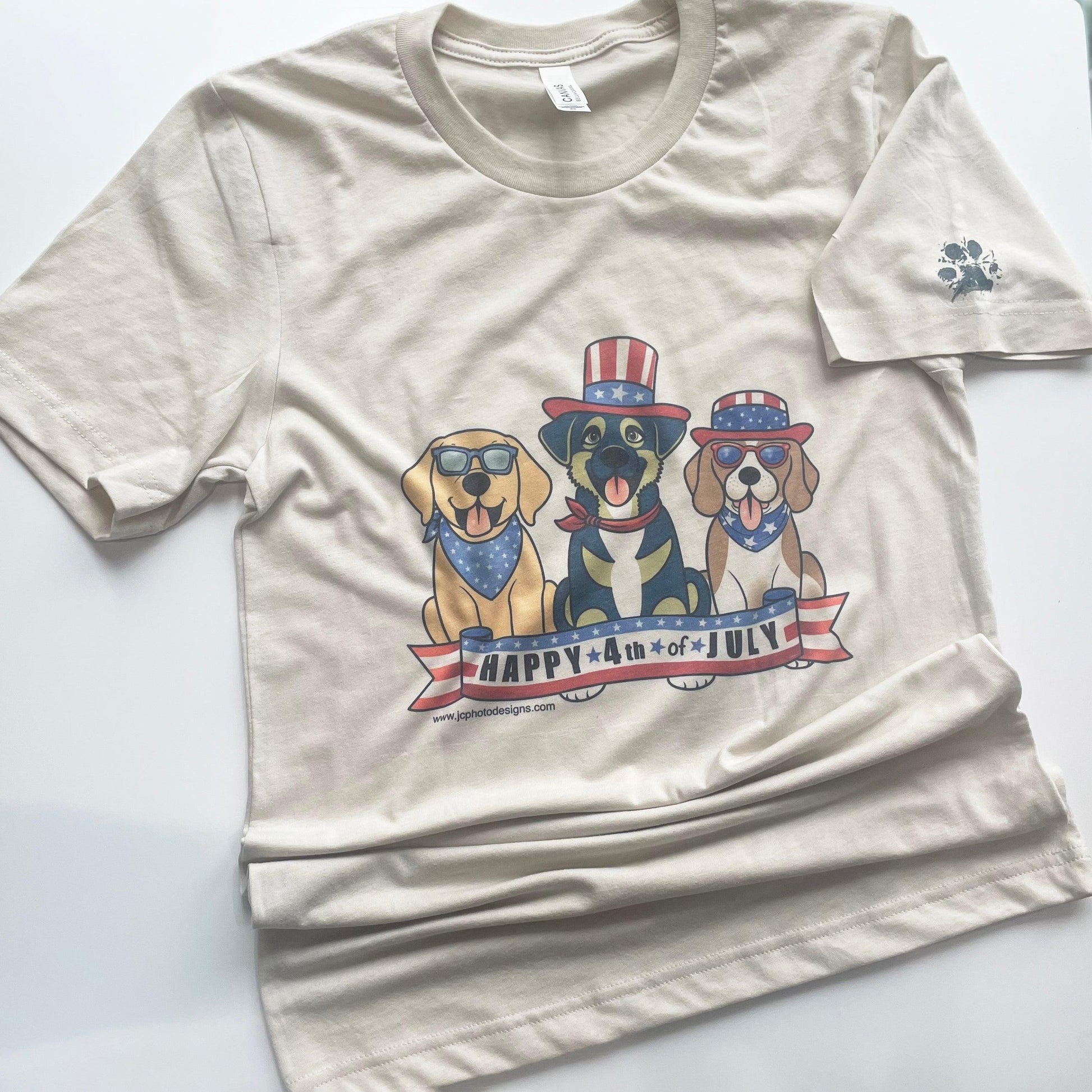 Patriotic Pooches 4th of July T-Shirt - JC Designs