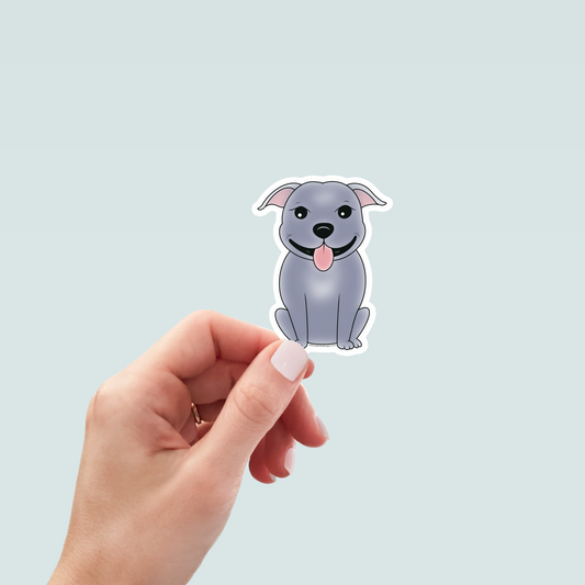 Pit Bull Dog Art Decal Stickers, Funny Handmade Cute Gift for Pet Lover