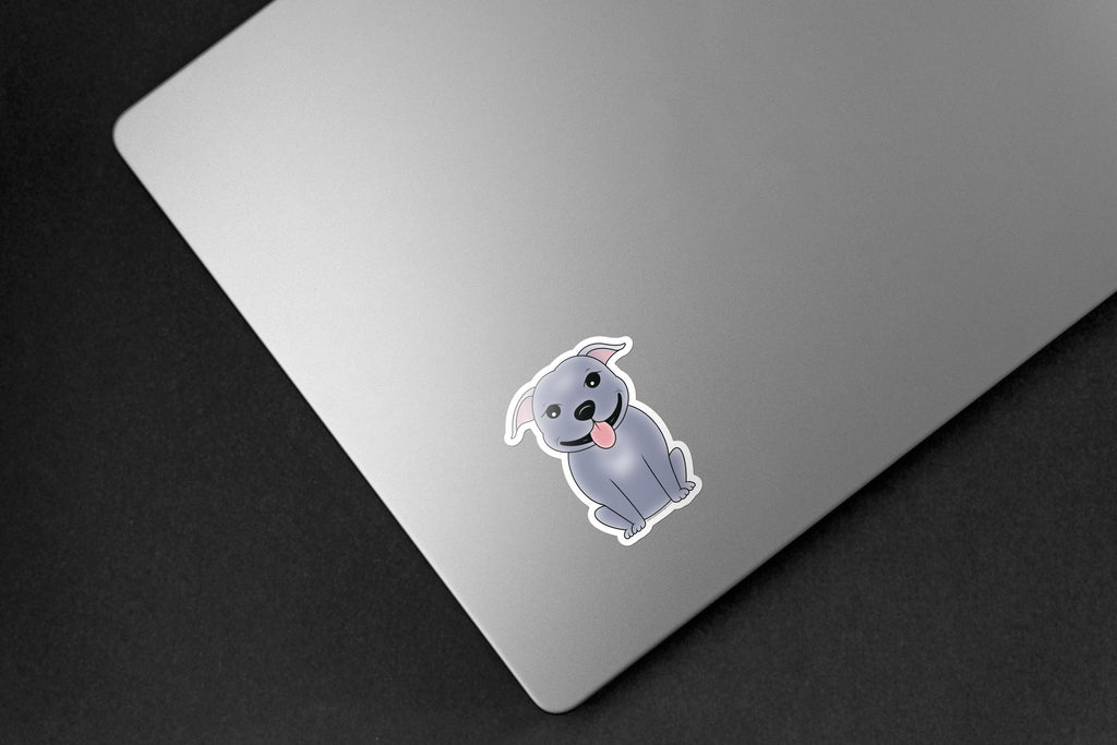 Pit Bull Dog Sticker - Hand-Drawn Vinyl Decal